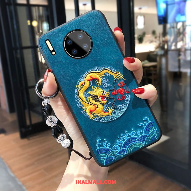 Huawei Mate 30 Skal All Inclusive Broderi Röd Fallskydd Mobil Telefon Fodral Köpa