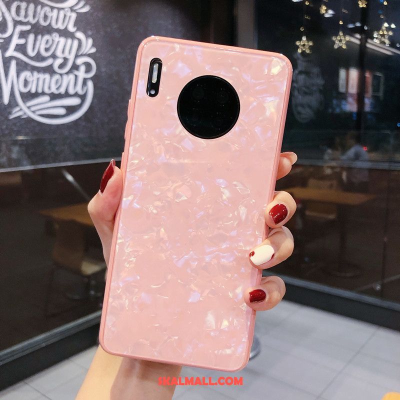 Huawei Mate 30 Skal Glas Kreativa Fallskydd Personlighet Röd Online