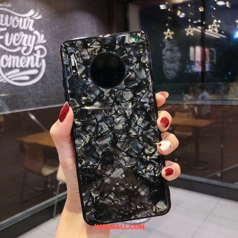 Huawei Mate 30 Skal Glas Kreativa Fallskydd Personlighet Röd Online