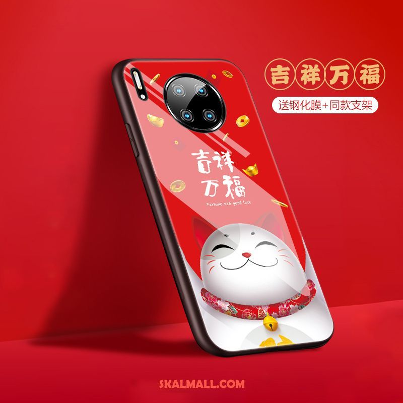 Huawei Mate 30 Skal Kinesisk Stil Ny Katt Mobil Telefon Rikedom Rabatt