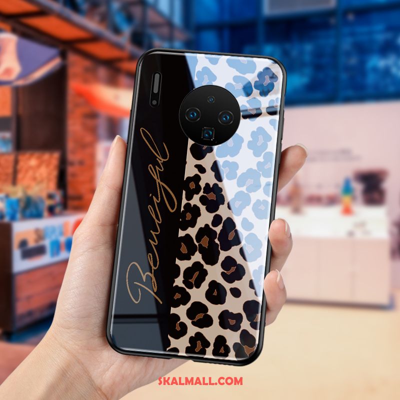 Huawei Mate 30 Skal Leopard Mode Skydd Svart Net Red Billig