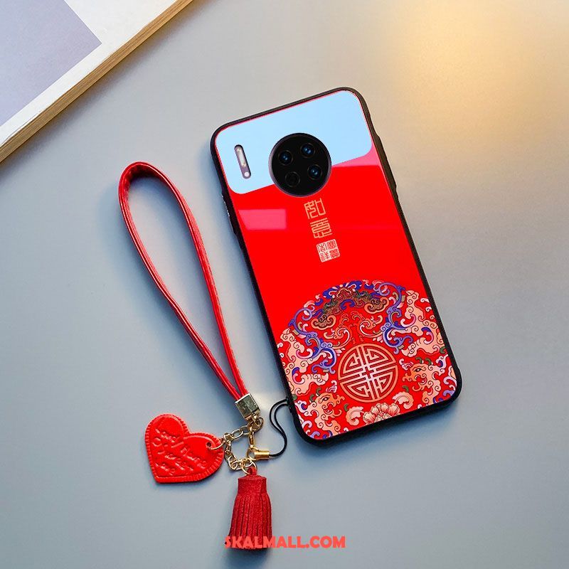 Huawei Mate 30 Skal Silikon All Inclusive Glas Net Red Mobil Telefon Online