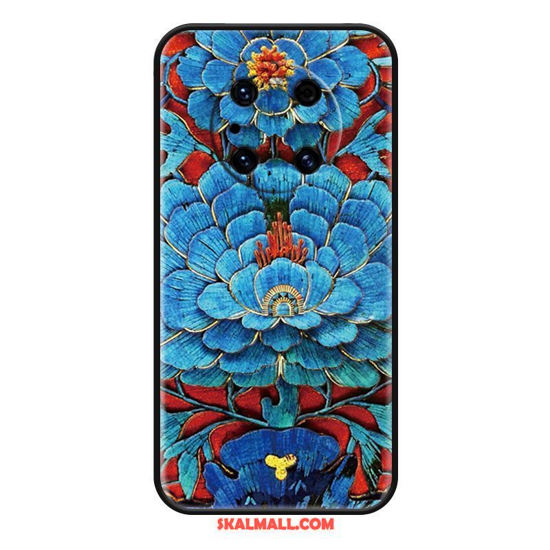 Huawei Mate 40 Pro Skal Retro Skydd Mode Mobil Telefon Blommor På Rea