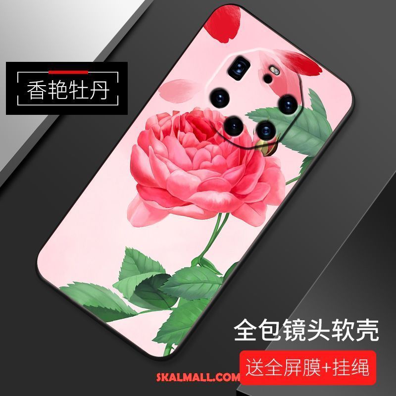 Huawei Mate 40 Rs Skal Fallskydd Mjuk Kreativa Rosa Nubuck Rea