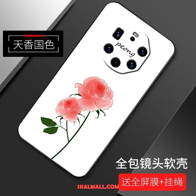 Huawei Mate 40 Rs Skal Fallskydd Mjuk Kreativa Rosa Nubuck Rea