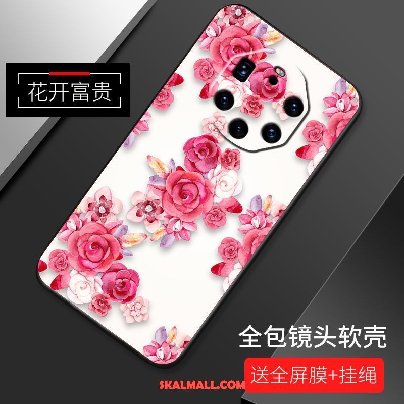 Huawei Mate 40 Rs Skal Fallskydd Mjuk Kreativa Rosa Nubuck Rea