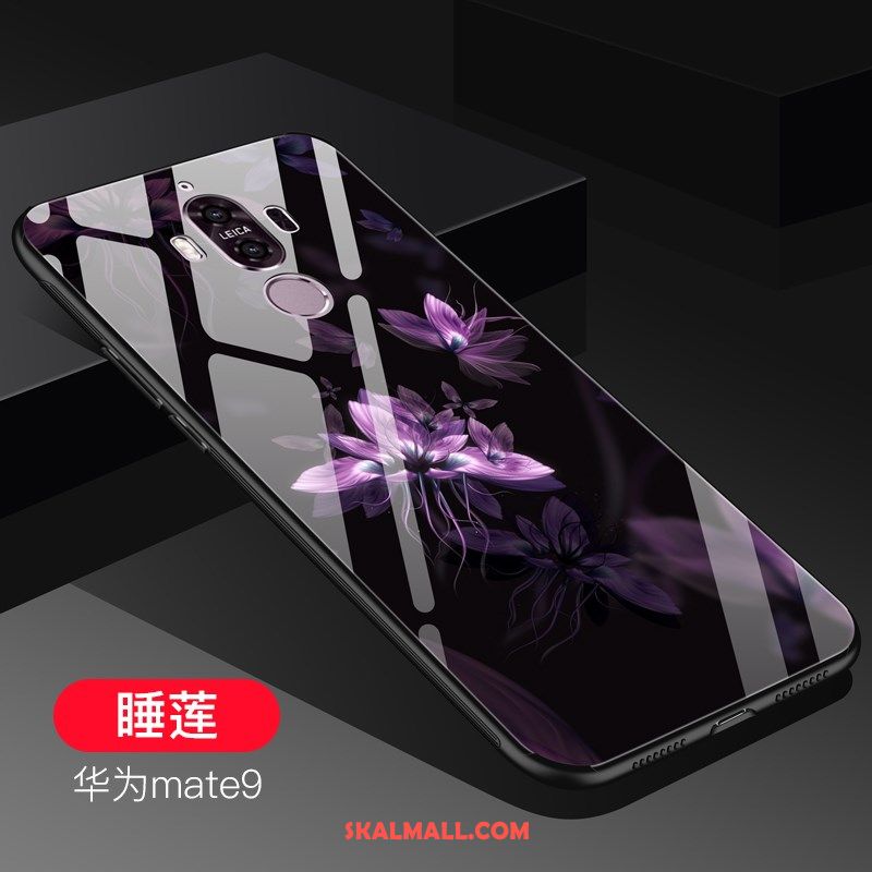Huawei Mate 9 Skal Fallskydd Härdat Glas Svart Hård Mobil Telefon Rea