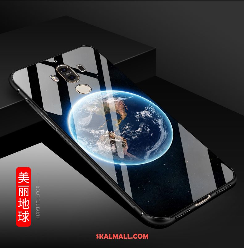Huawei Mate 9 Skal Glas Mobil Telefon Blå Billigt