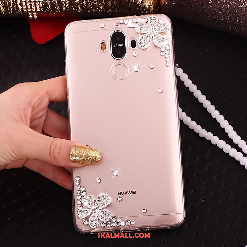 Huawei Mate 9 Skal Hängsmycken Fallskydd Silikon Ring Strass Fodral Till Salu