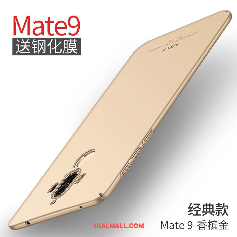 Huawei Mate 9 Skal Mobil Telefon Magnetic Röd Fallskydd Nubuck Fodral På Rea