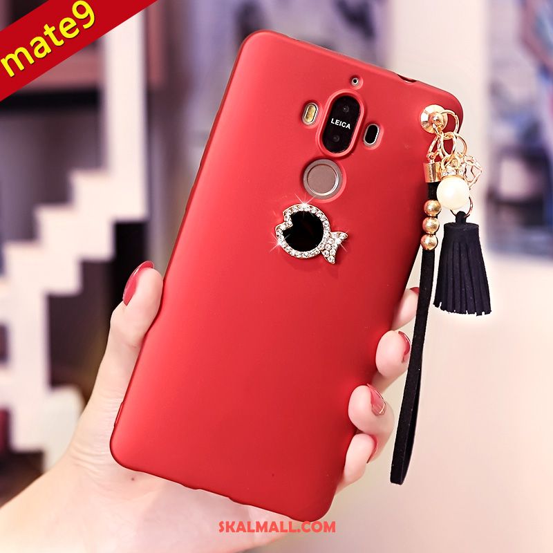 Huawei Mate 9 Skal Skydd Mobil Telefon Röd Hemming Mjuk Online