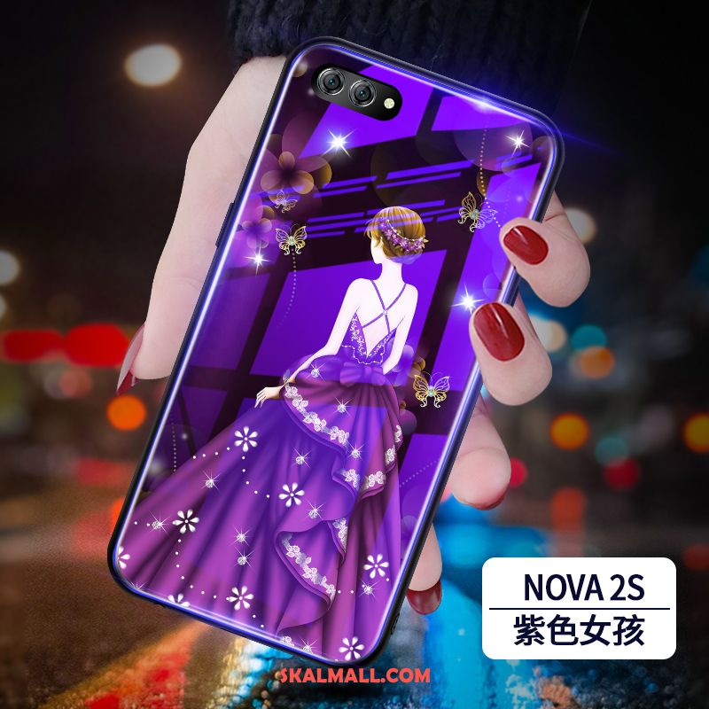 Huawei Nova 2s Skal Blå Fallskydd Net Red Mobil Telefon Trend Varumärke På Nätet