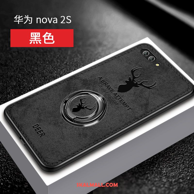Huawei Nova 2s Skal Blå Support Kreativa Ring Mobil Telefon Fodral Billigt