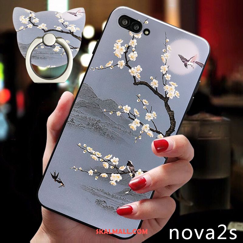 Huawei Nova 2s Skal Net Red All Inclusive Slim Nubuck Skydd Fodral Till Salu