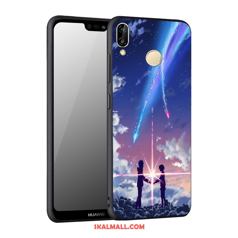 Huawei Nova 3 Skal Blå Skydd Fallskydd Mobil Telefon Nubuck Fodral Butik