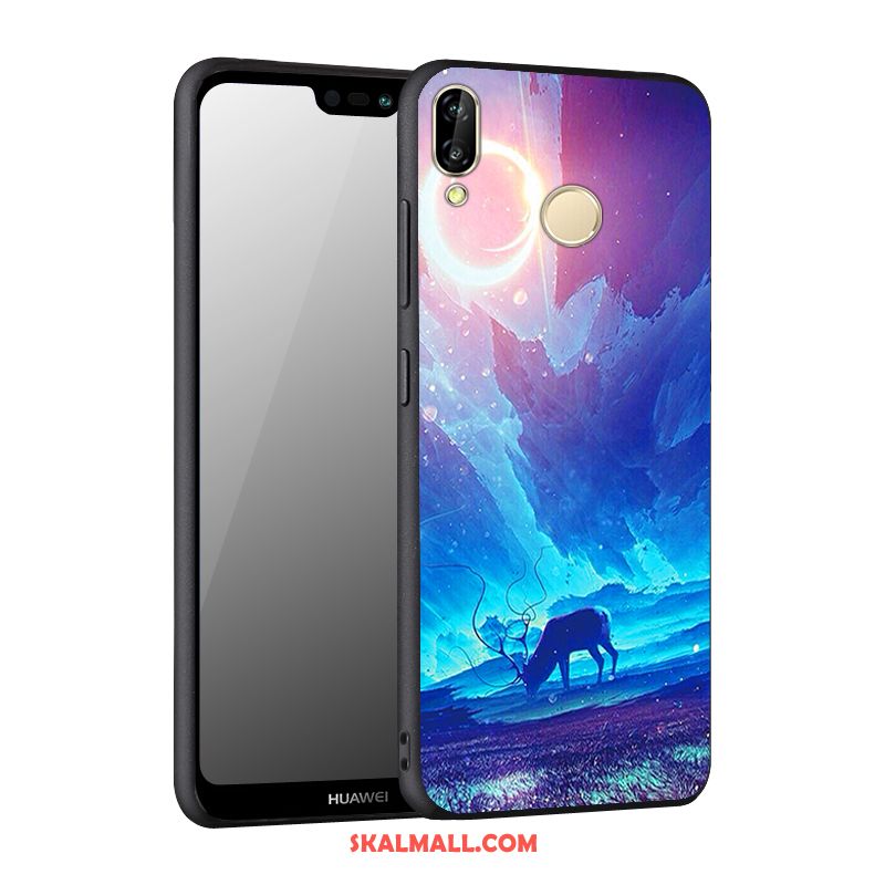 Huawei Nova 3 Skal Blå Skydd Fallskydd Mobil Telefon Nubuck Fodral Butik