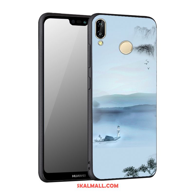 Huawei Nova 3 Skal Blå Skydd Fallskydd Mobil Telefon Nubuck Fodral Butik