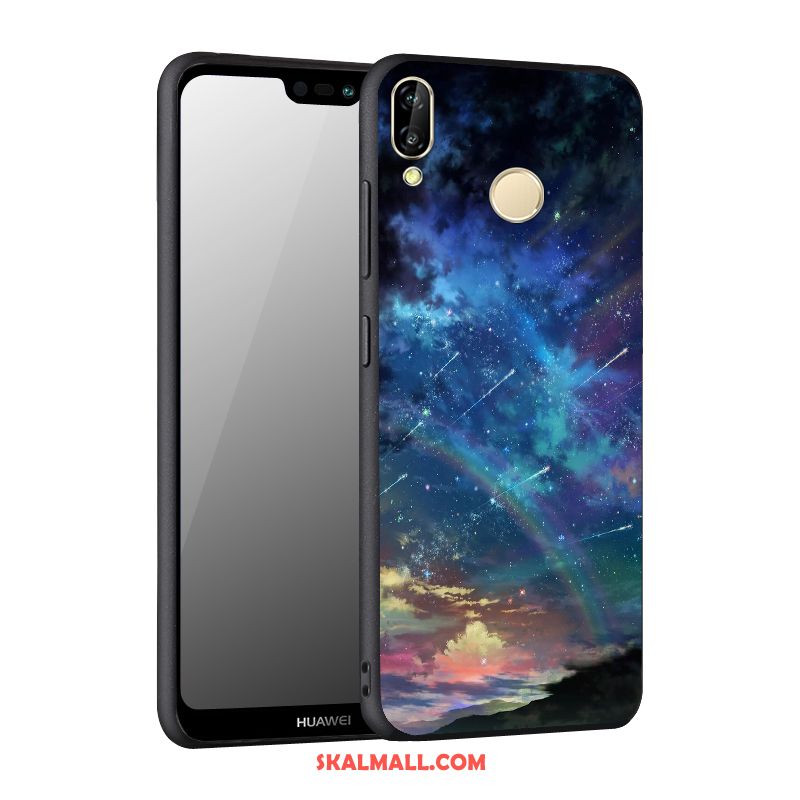 Huawei Nova 3 Skal Blå Skydd Fallskydd Mobil Telefon Nubuck Fodral Butik