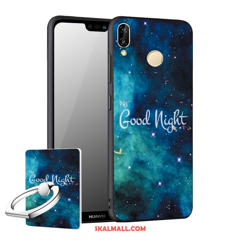 Huawei Nova 3 Skal Blå Skydd Fallskydd Mobil Telefon Nubuck Fodral Butik