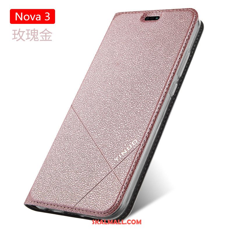 Huawei Nova 3 Skal Fallskydd Silikon Mjuk Clamshell Svart Butik