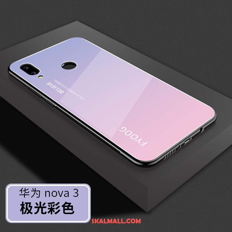 Huawei Nova 3 Skal Glas Kreativa Vind All Inclusive Hård Fodral Billigt