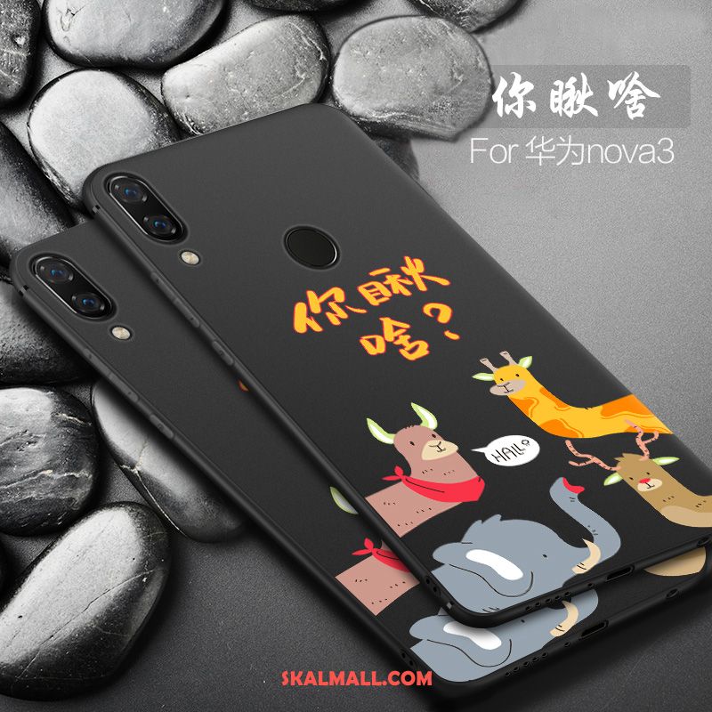 Huawei Nova 3 Skal Purpur All Inclusive Liten Tecknat Mobil Telefon Rea