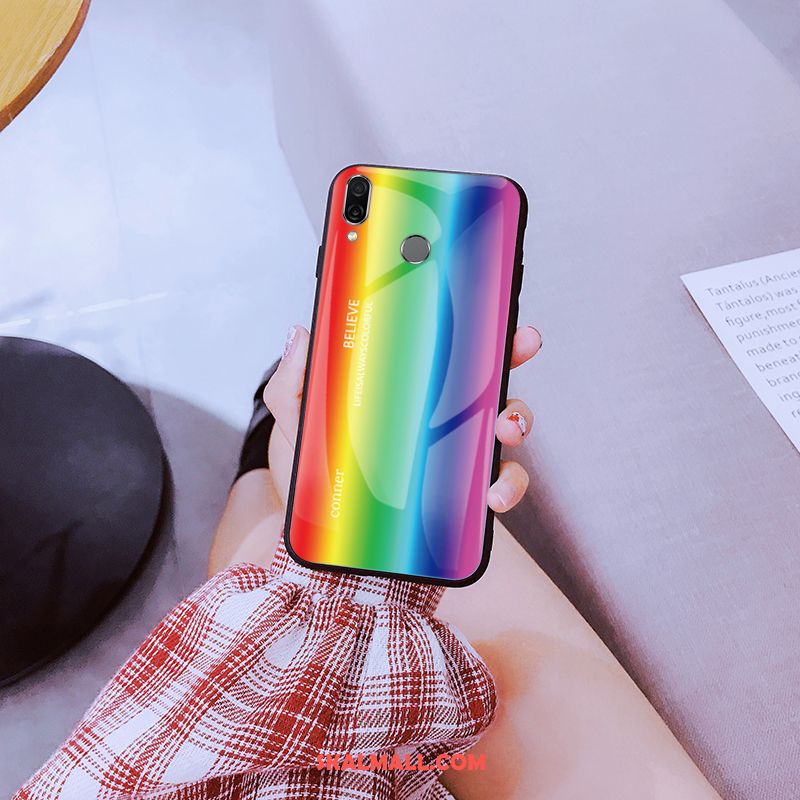 Huawei Nova 3 Skal Röd Kreativa Glas All Inclusive Färg Billig