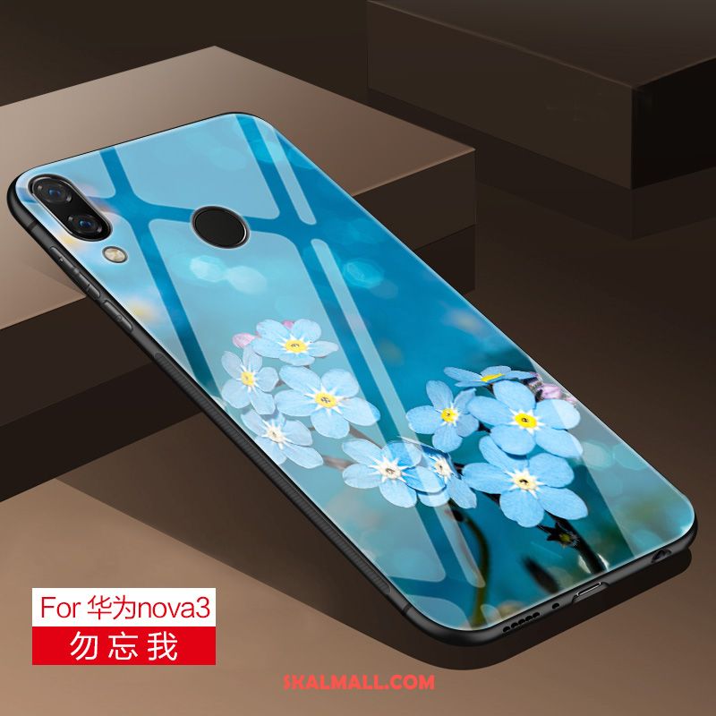 Huawei Nova 3 Skal Silikon Kreativa Högt Utbud Rosa Glas Rabatt