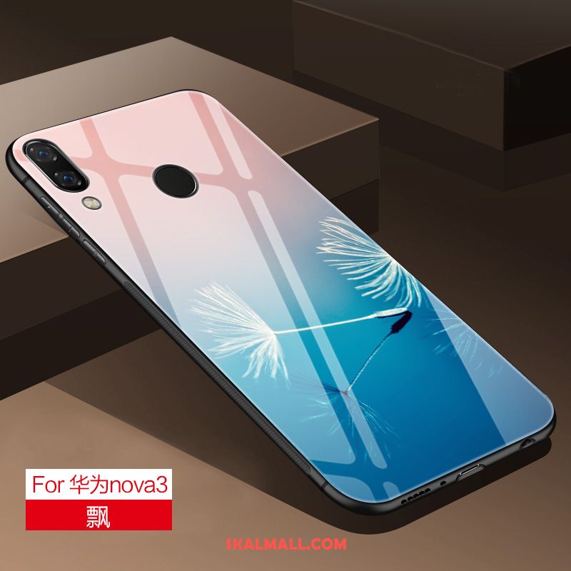 Huawei Nova 3 Skal Silikon Kreativa Högt Utbud Rosa Glas Rabatt