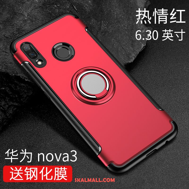 Huawei Nova 3 Skal Support Mjuk Ny Silikon Blå Rea