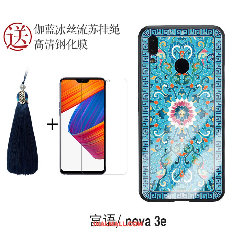 Huawei Nova 3e Skal All Inclusive Fallskydd Glas Silikon Blå Till Salu