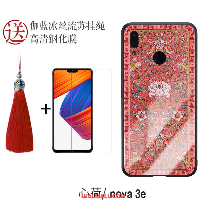 Huawei Nova 3e Skal All Inclusive Fallskydd Glas Silikon Blå Till Salu