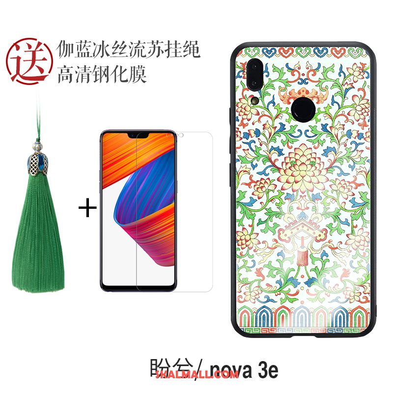 Huawei Nova 3e Skal All Inclusive Fallskydd Glas Silikon Blå Till Salu