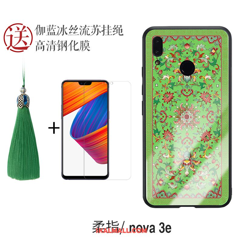 Huawei Nova 3e Skal All Inclusive Fallskydd Glas Silikon Blå Till Salu