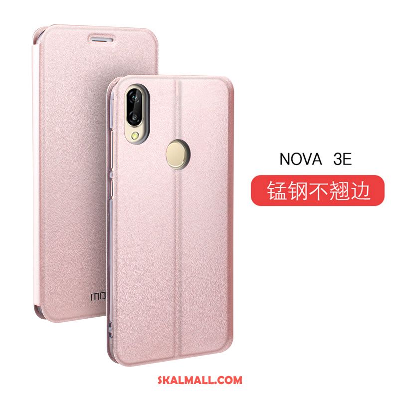 Huawei Nova 3e Skal Clamshell Silikon Trend Blå Tunn Fodral Billigt