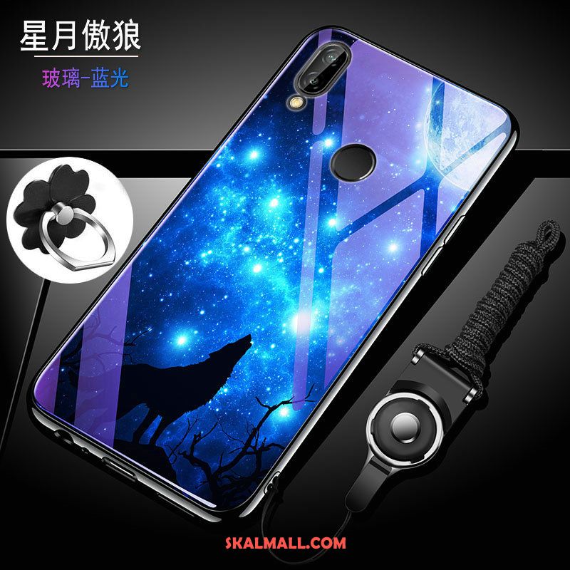 Huawei Nova 3e Skal Fallskydd Glas Purpur Silikon Tunn Fodral Billigt