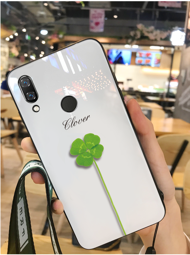 Huawei Nova 3e Skal Liten Kreativa Kyla Glas Net Red Billigt