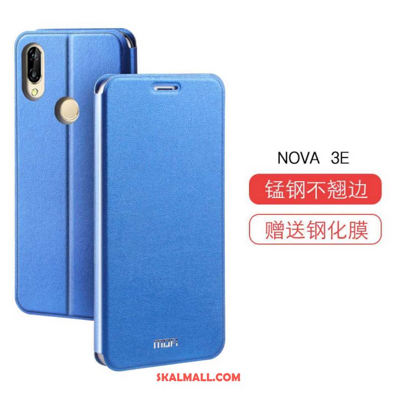 Huawei Nova 3e Skal Läderfodral Skydd All Inclusive Fallskydd Rosa Fodral Köpa