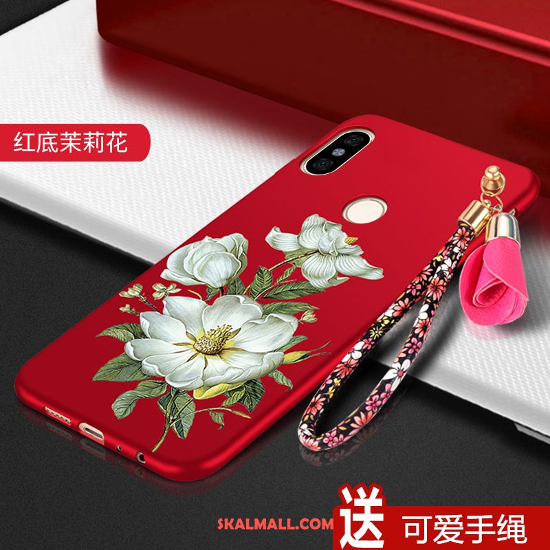 Huawei Nova 3e Skal Mobil Telefon Kreativa Nubuck Fallskydd Blommor Köpa