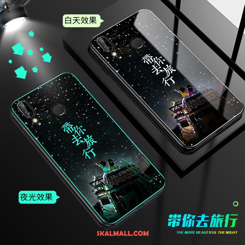 Huawei Nova 3e Skal Mobil Telefon Kreativa Svart Trend Par Online