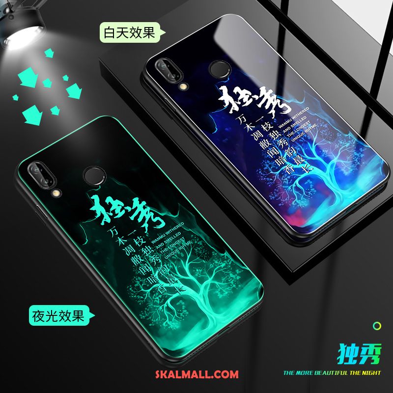 Huawei Nova 3e Skal Mobil Telefon Kreativa Svart Trend Par Online