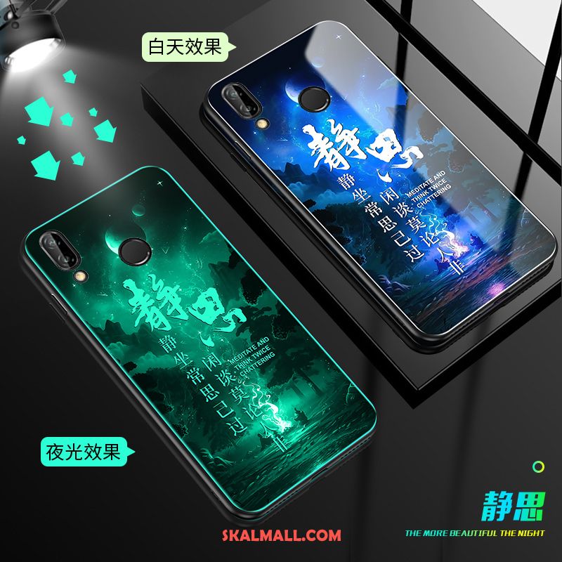 Huawei Nova 3e Skal Mobil Telefon Kreativa Svart Trend Par Online