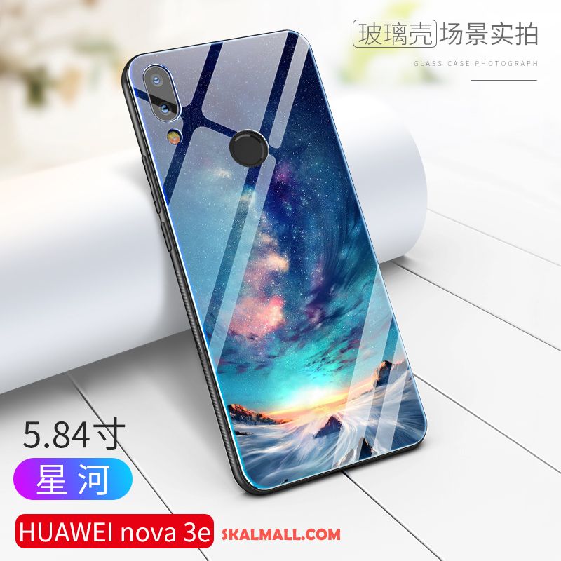 Huawei Nova 3e Skal Net Red Högt Utbud Fallskydd Glas Stjärna Billig