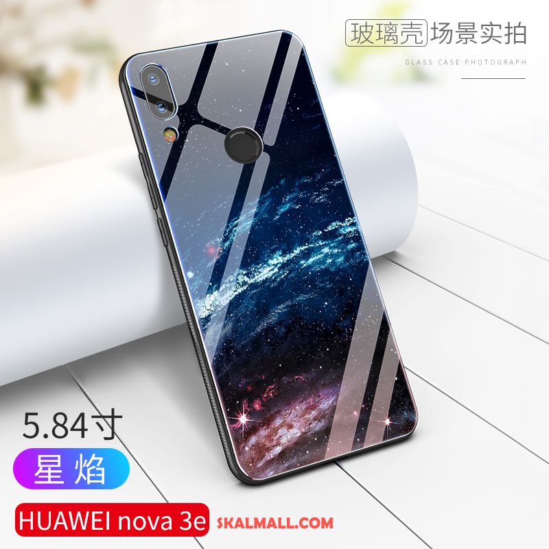 Huawei Nova 3e Skal Net Red Högt Utbud Fallskydd Glas Stjärna Billig