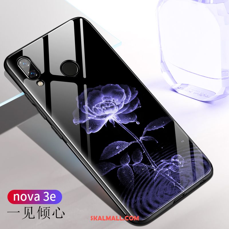 Huawei Nova 3e Skal Spegel Silikon Mode Purpur Lysande Billigt