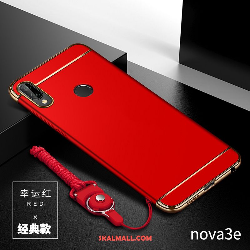 Huawei Nova 3e Skal Trend Fallskydd Guld Net Red Mobil Telefon Fodral Rea