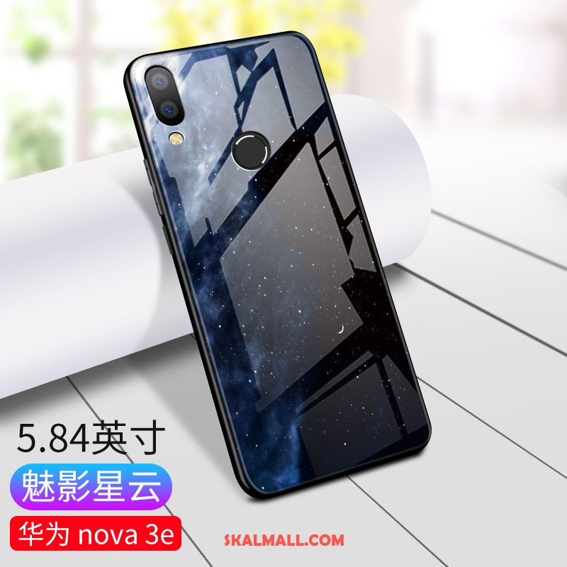 Huawei Nova 3e Skal Trend Varumärke Glas Mode Fallskydd Kreativa Fodral Billig