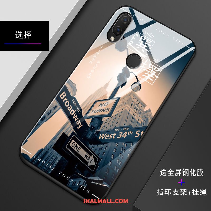 Huawei Nova 3i Skal All Inclusive Enkel Skydd Svart Spegel Fodral Billigt