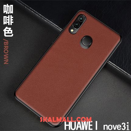 Huawei Nova 3i Skal Business Mobil Telefon Ny Läderfodral Kvalitet Fodral Billigt