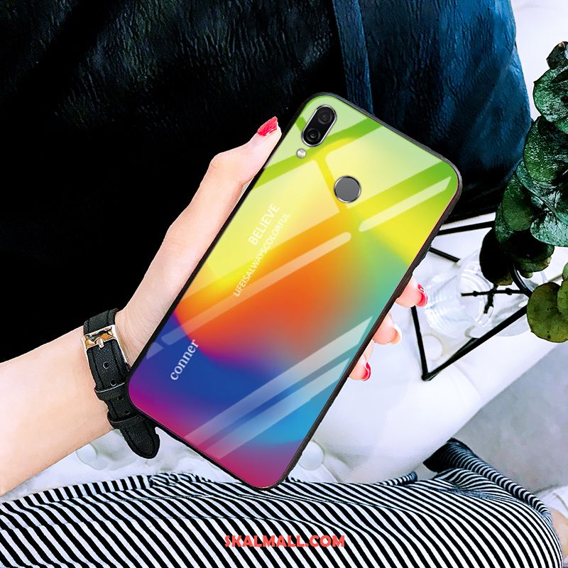 Huawei Nova 3i Skal Personlighet Fallskydd Röd Hängsmycken Gradient Färg Fodral Billiga